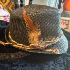 Ladies feather Fedora